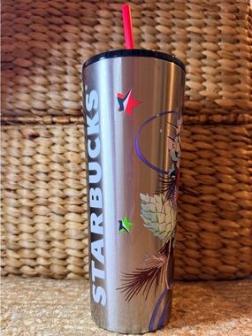 Starbucks Silver Holiday Stainless Steel Tumbler